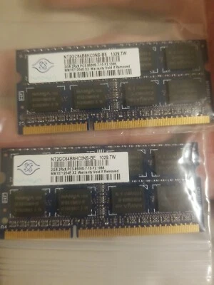 NANYA 4GB (2X 2GB) DDR2-800 PC2-6400 Laptop Memory Ram SODIMM *SHIPS SAME DAY* - Image 1 of 2