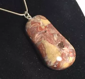 CIONDOLO AGATA DIASPRO, CIONDOLO DIASPRO AGATA, COLLANA PENDENTE DIASPRO - Foto 1 di 4