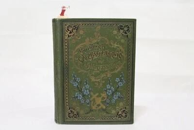 Antique German Forget Me Not Book Christliches vergissmeinnicht mit Illustration - Image 1 of 4