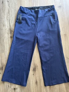 ODODOS Women's Relaxed Cropped Pants High Waist Casual Wide Leg Sz 2XL - Picture 1 of 6