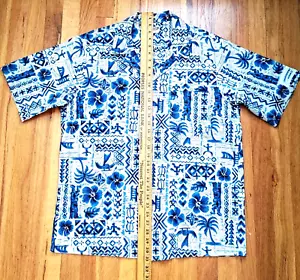 Vintage Classic Hawaiian Shirt - Cotton 22x31 - Aloha Clothing Co - 1980s - Picture 1 of 14