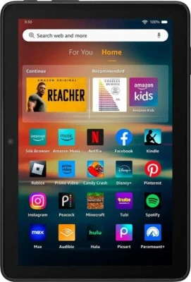 NEW SEALED Amazon Fire HD 8 tablet Latest MODEL HD Display 64GB - BLACK - Image 1 of 4