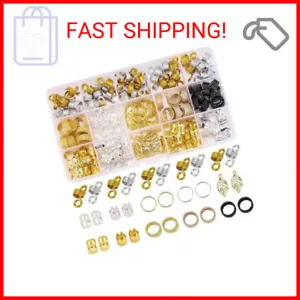 200 Pcs Loc Hair Jewelry for Braids, Metal Gold and Silver Hair Charms for Women - Picture 1 of 2
