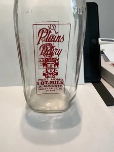 Vintage Plains Dairy Quarter Milchflasche - Bild 1 von 3