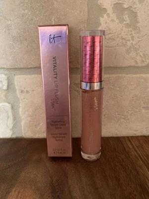 IT COSMETICS VITALITY LIP FLUSH Hydrating Serum Gloss STAIN Mauve-A-Lous Darling - Image 1 of 2
