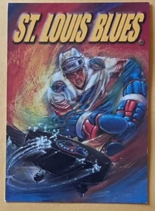 TARJETA DE COLECCIONISTA "THE HISTORY OF THE BLUES" DE ST. LOUIS BLUES, RARA, 1994, ¡GUAU! - Imagen 1 de 2