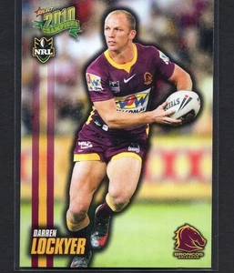 DARREN LOCKYER 2010 Select NRL Rugby League Card BRISBANE BRONCOS #4 PSA - Picture 1 of 2