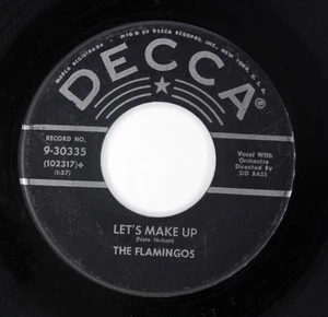FLAMINGOS Doo Wop 45rpm The Ladder of Love b/w Let's Make Up HEAR - Bild 1 von 2