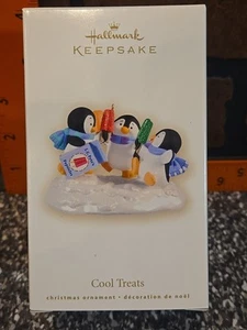 GENUINE Hallmark Keepsake Ornament 2008 Cool Treats Popsicle Penguins NEW - Picture 1 of 9