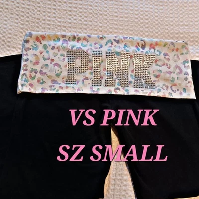 Victoria's Secret 2010 ROSA Estampado de Guepardo Brillante Plegable Leggings Pantalones de Yoga S Foto 1 de 4