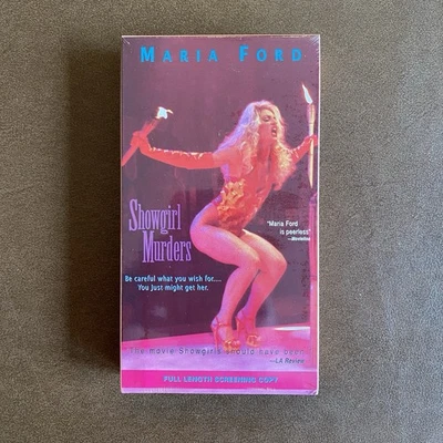 Showgirl Murders VHS 1995 Screener Promo Tape Brand New Sealed New Horizons Foto 1 de 4