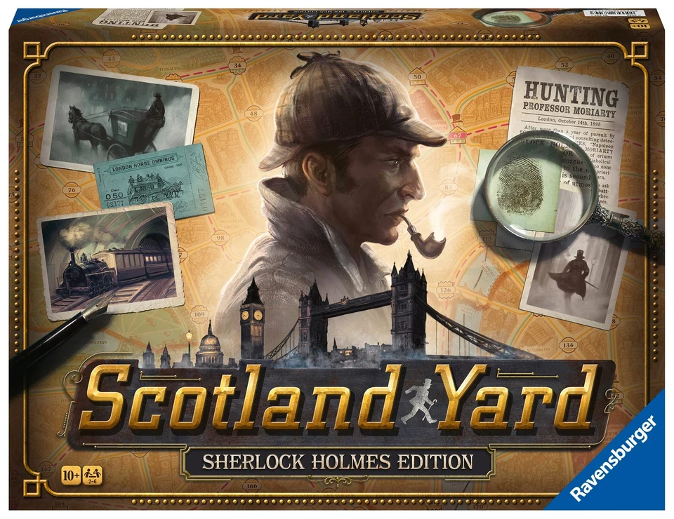 Scotland Yard Board Game Ravensburger Sherlock Homes Edition Age 10