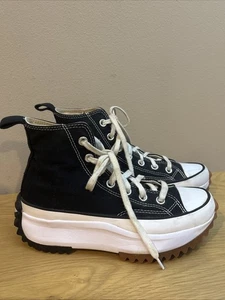 Zapatillas deportivas Converse Run Star Hike Hi negras de plataforma de lona para mujer talla 7 - Imagen 1 de 6