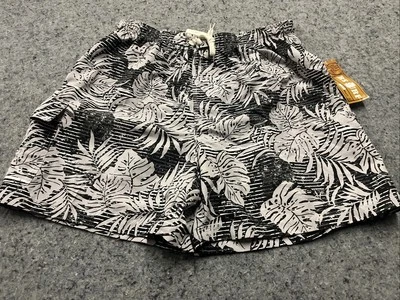 Bañador pequeño RS Surf para hombre. Nuevo con etiquetas. Floral negro/gris. Bolsillos Foto 1 de 4