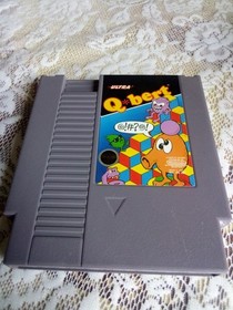 Ultra Q*bert Nintendo NES Video Game Cartridge Release Year 1985/ Tested/Working