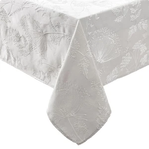 Tablecloth Raised Woven Embroidered Jacquard Fabric, Wrinkle Resistant for Di... - Picture 1 of 5