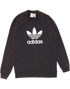 ADIDAS Felpa Uomo Grafica Maglione Medium Nero Cotone BE09 - Foto 1 di 3