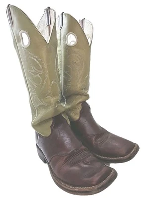 The Cowboy Collection By Olathe Boot Company Masculino 71/2 D Alto Buckaroo Western... - Imagem 1 de 4
