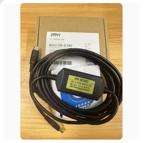 For Mitsubishi PLC Programming Cable Q Series Download Cable USB-QC30R2 Black == - Picture 1 of 2