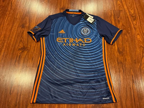 2016-17 Adidas Men’s NYCFC New York City FC Away Jersey Soccer Medium M MLS US Cover