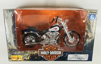 Harley Davidson Springer Softail 1:18 diecast vintage Maisto serie 6 FXSTS nueva Foto 1 de 4