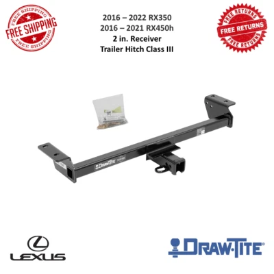 Прицепное устройство Draw-Tite 75540 класса III, 2 дюйма Приемник для Lexus RX350 и RX450h - Изображение 1 из 4