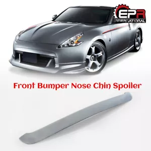 Alerón de barbilla estilo NISM FRP sin pintar nariz frontal para 09+ Nissan 370Z Z34 - Imagen 1 de 11
