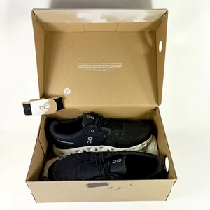 Zapatillas deportivas On Cloud Cloud 5 para hombre negras/blancas talla 11,5 buen estado. - Imagen 1 de 11