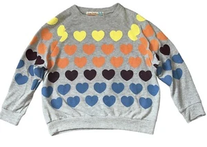 Vintage Havana Girls Cozy Knit Heart Pullover Sweater Long Sleeve Top M(10-12) - Picture 1 of 4