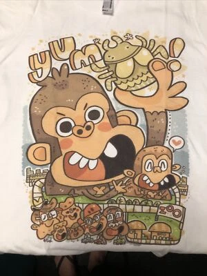 TNGC The Nitty Gritty Committee YUM MONKEY T-SHIRT KIDS 2 AMERICAN APPAREL - Image 1 of 4