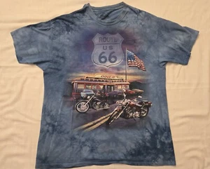 The Mountain US Route 66 Diner Biker Americana T-Shirt Mens Size 2XL 2012 - Picture 1 of 7