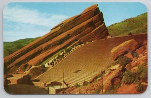 Red Rocks Theatre Denver Mtn. Parks Colorado CO 1957 Chrome Postcard - Picture 1 of 2