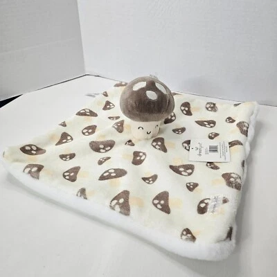 Одеяло Dreamgro Buddy Security Грибное Плюшевое Детское Милое Коричневое Белое Мягкое - Изображение 1 из 4