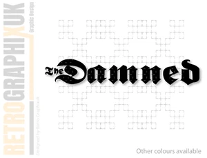 The Damned Sticker Punk & Skinhead Stickers - Scooter / laptop / van 200mm wide- - Picture 1 of 4