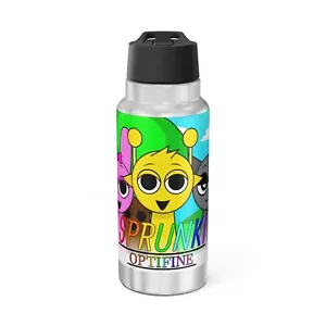 Kids Steel Bottle, Sprunki Gamer 32oz Tumbler - BPA Free, Leakproof - Picture 1 of 5