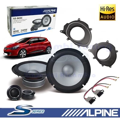 Alpine S2-S65C Frontlautsprecher 2-Wege 165mm 240W Für RENAULT CLIO IV - Bild 1 von 4