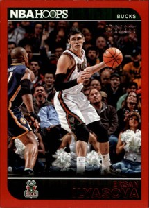 2014-15 Hoops Red Milwaukee Bucks Basketball Card #198 Ersan Ilyasova /299