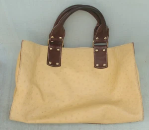 Claudia Firenze Genuine Italian Faux Ostrich Design Leather Bag - Picture 1 of 5