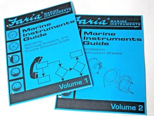 Faria Marine Instrument Guide Books Depth Sounder & Commander Owners Manuals - Picture 1 of 2