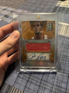 2014 Spectra Lamarcus Aldridge On Card Auto Patch /25 - Picture 1 of 5