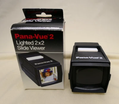 Vintage Pana-Vue 2 Lighted Handheld 2 x 2 (35mm) Slide Viewer in Original Box - Image 1 of 4