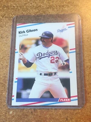 1988 Fleer Update Baseball # U-93 Kirk Gibson - Image 1 of 2