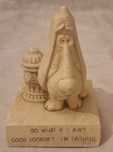 Loyaler Hund Figur Paula Sammlerstück 1964 Alabaster - Bild 1 von 5