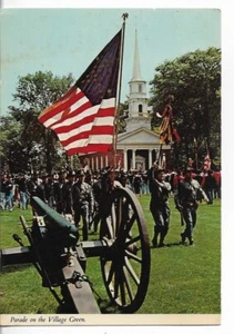 Vintage Postkarte - Parade auf dem Dorfgrün - Dearborn Michigan USA - Bild 1 von 2