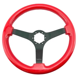 14" 350mm Tomü Gloss Red Yoshino Steering Wheel fit NRG Nardi Vertex - Picture 1 of 4