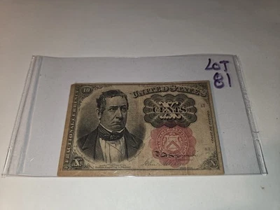 10¢ 1874 Fractional Note - PAPER CURRENCY AUCTION - Image 1 of 4