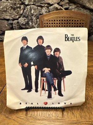 The Beatles - Real Love & Baby's In Black (Live) Apple 1996 45rpm Picture Sleeve - Image 1 of 4