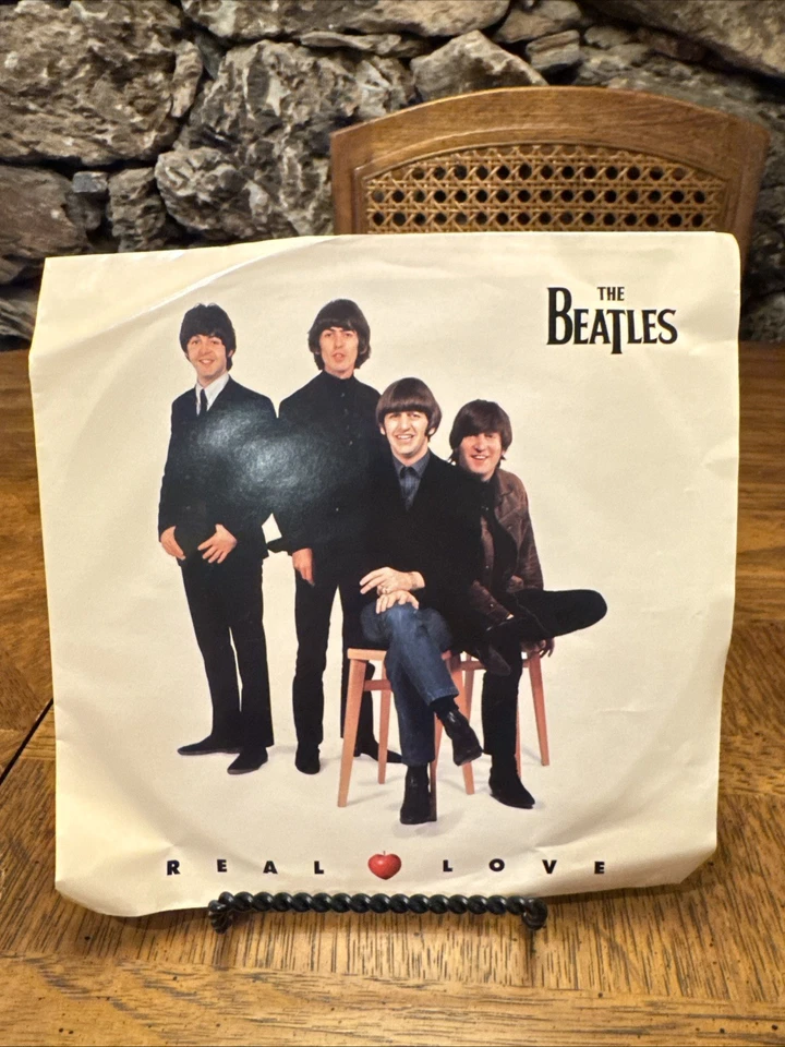 The Beatles - Real Love & Baby's In Black (Live) Apple 1996 45rpm Picture Sleeve - Image 1 of 4