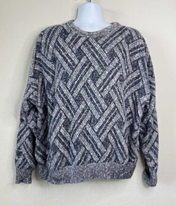 Vintage Pringle of Scotland Sweater Geometric 100% Cotton Men’s XL Fisherman USA - Picture 1 of 5