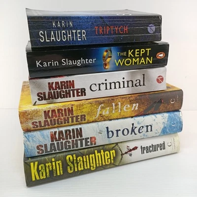 6x Karin Slaughter Will Trent Crime Thriller Fiction Book Bundle Triptych - Изображение 1 из 4